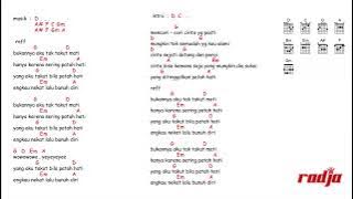 kunci gitar & lirik lagu | Radja - patah hati