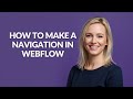How to Make a Navigation In Webflow - Julia'sTutorials