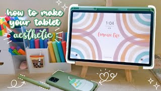 how to make your tablet aesthetic 🍂 minimalist samsung galaxy tab S7 FE 📜 screenshot 4