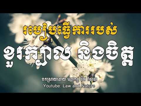 របៀបធ្វើការរបស់ខួរក្បាល និងចិត្ត - ~ KHEM VEASNA Speech ~ លោក ខឹម វាសនា