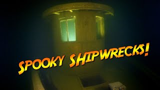 Spooky Deep Shipwrecks in Lake Champlain!  It's dark down there!