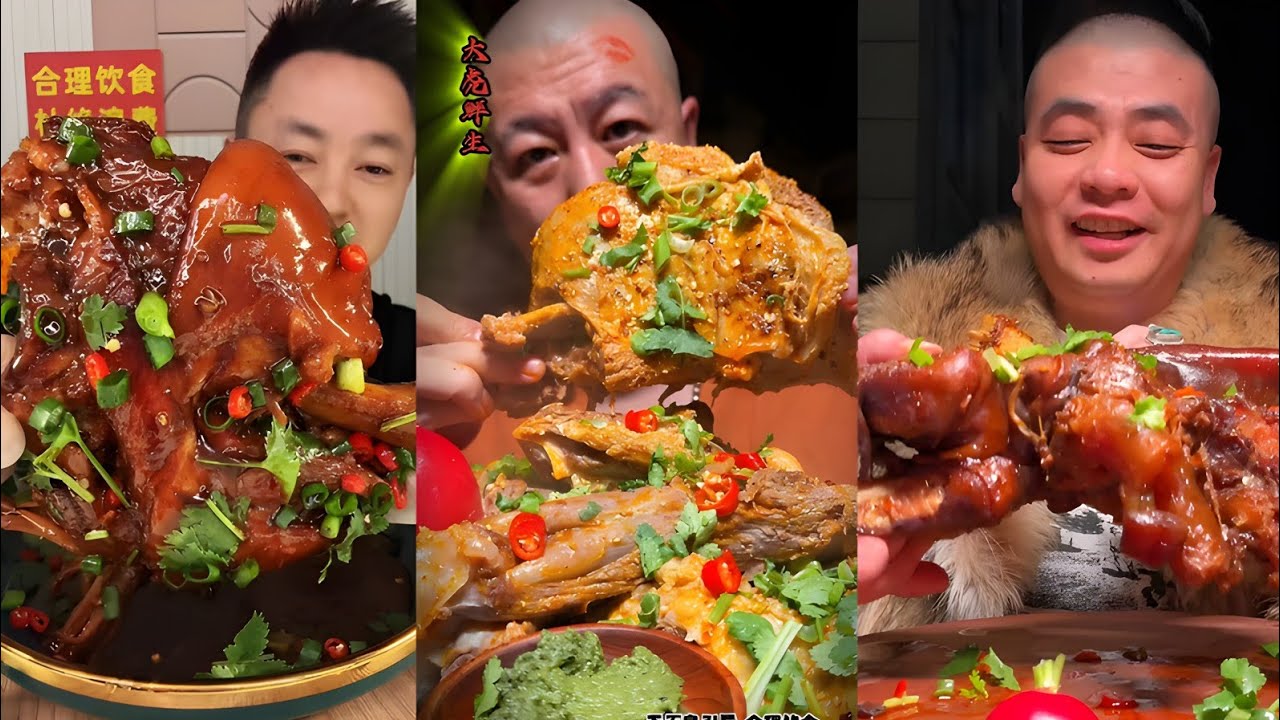 Spicy Beef Bone Eating Mukbang Spicy Chinese Lamb Chops Eating Asmr 매콤한 해산물 먹방 Asmr ASMR