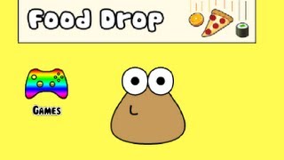 Pou Gameplay - Food Drop screenshot 1