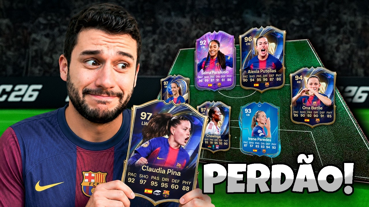 MONTEI O TIME MAIS BUGADO DO FIFA 26! CLAUDIA PINA TOTS E AS LISINHAS! 🔥