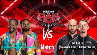 WWE RAW (2024) : The New Day Vs IMPERIUM Full Match | April/22/2024