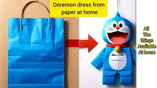 How to make Doremon Dress At Home || Easy Character Dress Ideas