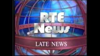 RTE1 Continuity with Closedown | 1993