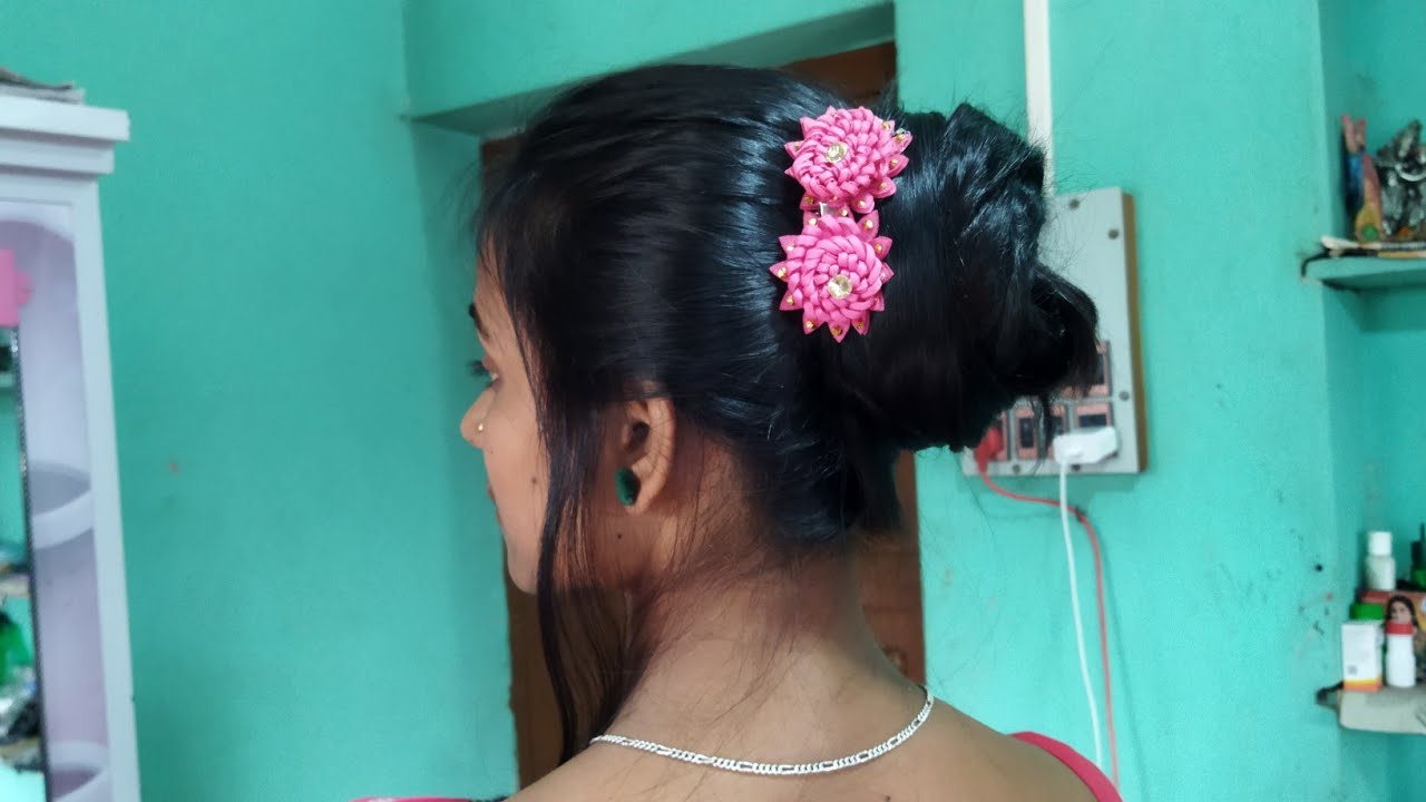 Everyday Easy Housewife Hairstyle For Long Hair Diy Hair Bun Hair