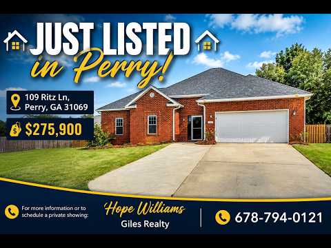 109 Ritz Ln, Perry, GA home video tour