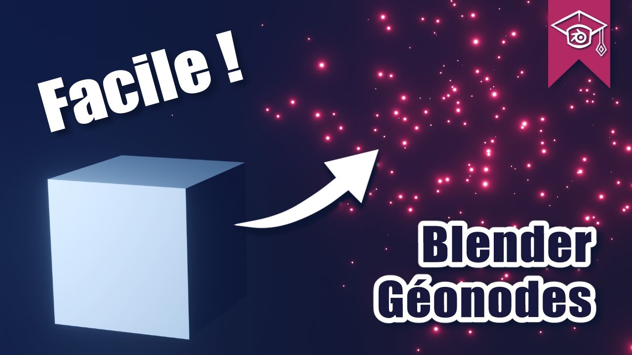 Des PARTICULES FACILES avec les GEONODES dans BLENDER !