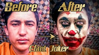 Joker effect on face with phone screenshot 5