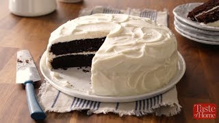 How to frost a cake -