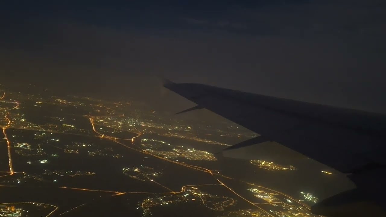 Take Off from Tel-Aviv (Israel 🇮🇱) on an Israir Airbus A320-200 aircraft at night