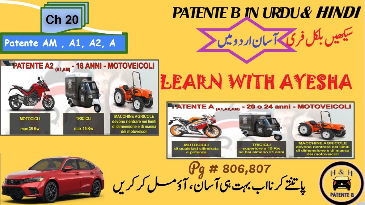 Patente B In Urdu HindiII Ch 20 page (806,807)IIPatente A2, Patente A1II Learn with Ayesha