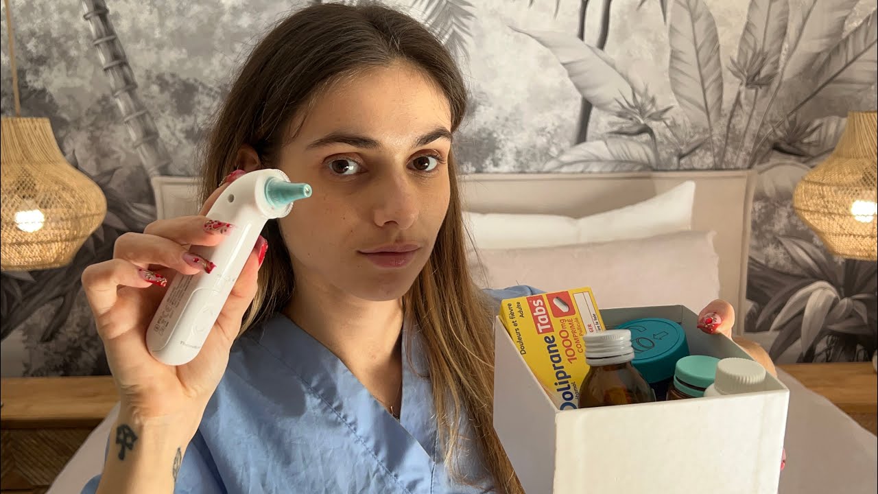 [ASMR RP] DR ANGÉLIQUE A LA MAISON | JE SOIGNE TON RHUME - MAL DE TÊTE