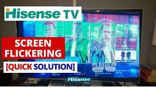 how to fix hisense tv screen flickering problem || very easy method