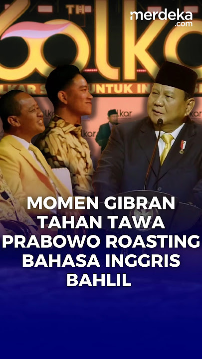 Pecah! Prabowo Roasting Kemampuan Bahasa Inggris Bahlil, Gibran Tahan Tawa #merdekadotcom