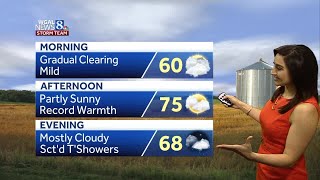Record warmth possible today