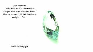 Aquamarine Marquise Checker Board 1.6Cts