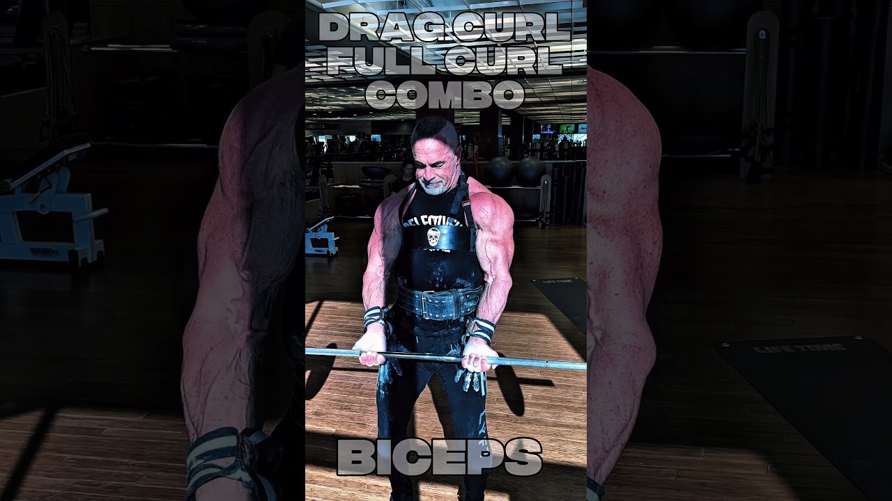 DRAG CURL FULL CURL COMBO FOR BICEPS #workout #motivation #muscle #workouttips #biceps