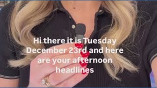 Tuesday Afternoon Headlines