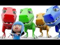 Leanr Colors with Dinosaur T-Rex Colored Dinosaurs for Children - Colors for Children