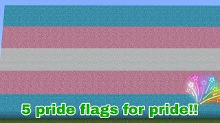 casually building some pride flags in minecraft (no commentary | mobile) | part 1?