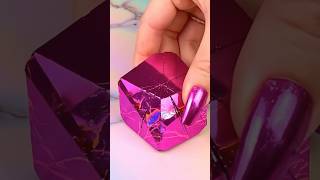 Fuchsia crystal to slime transformation is insane #fuchsia #asmr #reels #explore #oddlysatisfying