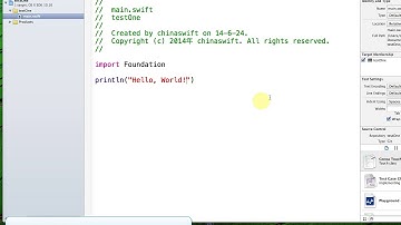 中游学院swift培训基础视频教程 01 xcode6基本使用