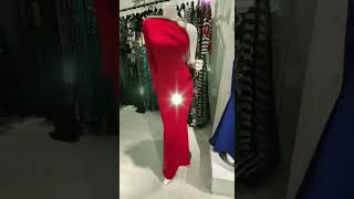 Elegant Venus Cut Red Evening Gown