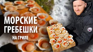 Морские гребешки на гриле