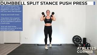 Dumbbell Split Stance Push Press
