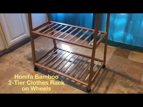 homfa-bamboo-clothes-rack---by:-green-grasses-(50%-off-codes-in-description-below!)