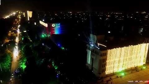 14th August ptcl headquarter Building Projection mapping