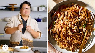 ⁣Dale Talde's Mushroom Slippery Noodles | In The Kitchen With