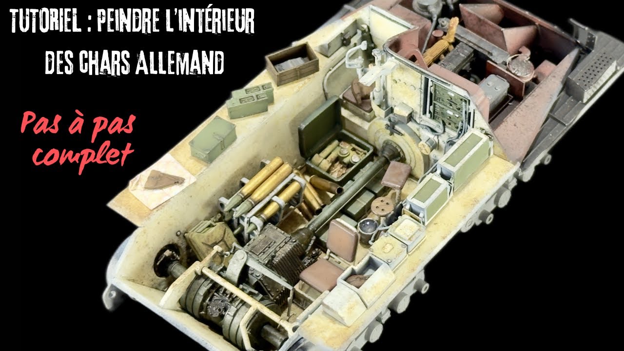 Peindre l’intérieur des chars allemands