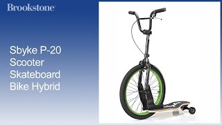 Sbyke P-20 Scooter Skateboard Bike Hybrid - YouTube