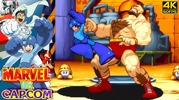 Marvel vs. Capcom - Mega Man & Jin (Arcade / 1998) 4K 60FPS