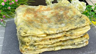 Мука, Вода и Зелень! Вкуснейшие Лепёшки с Зеленью! Очень Вкусно и Просто!