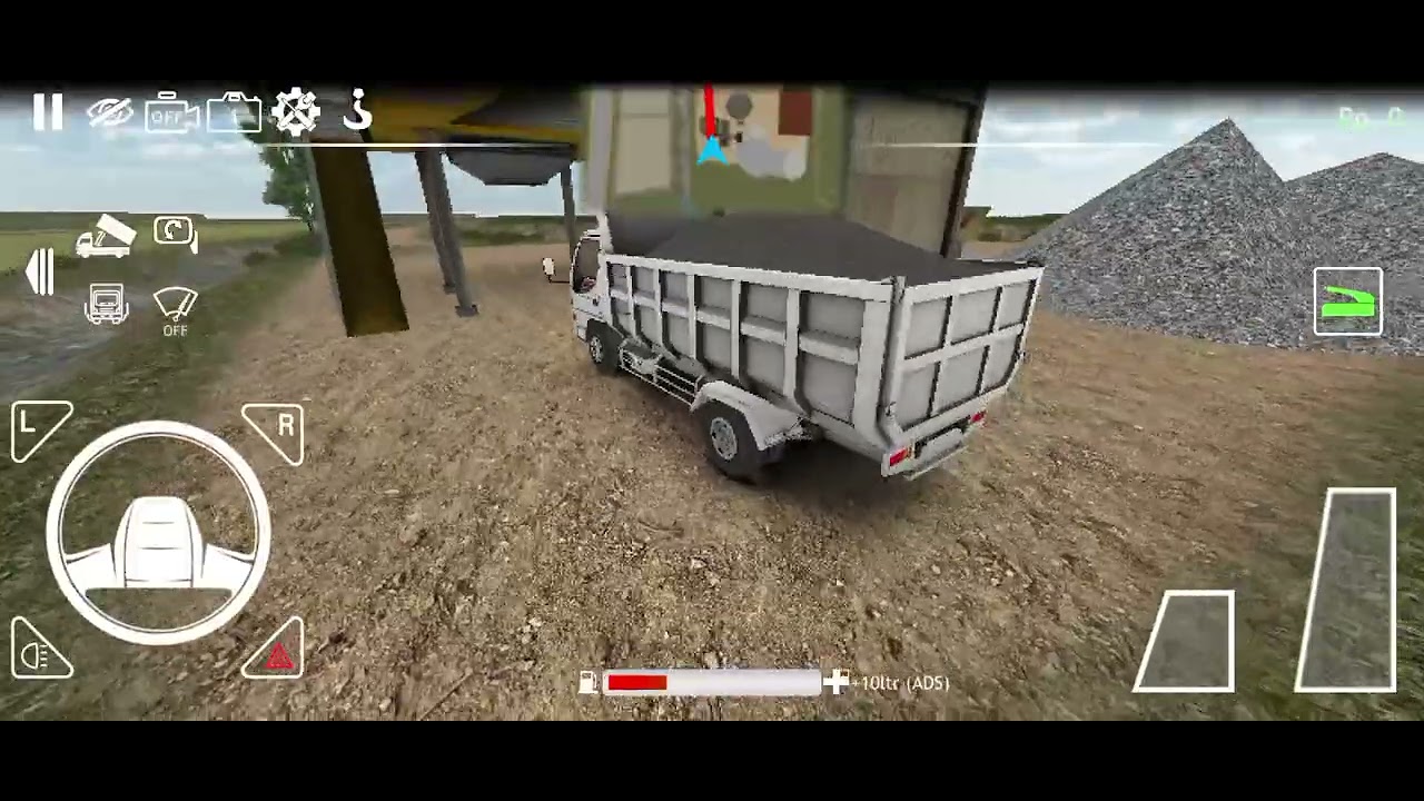 Aku nyobain truk nkr yang ada di es truk🚛