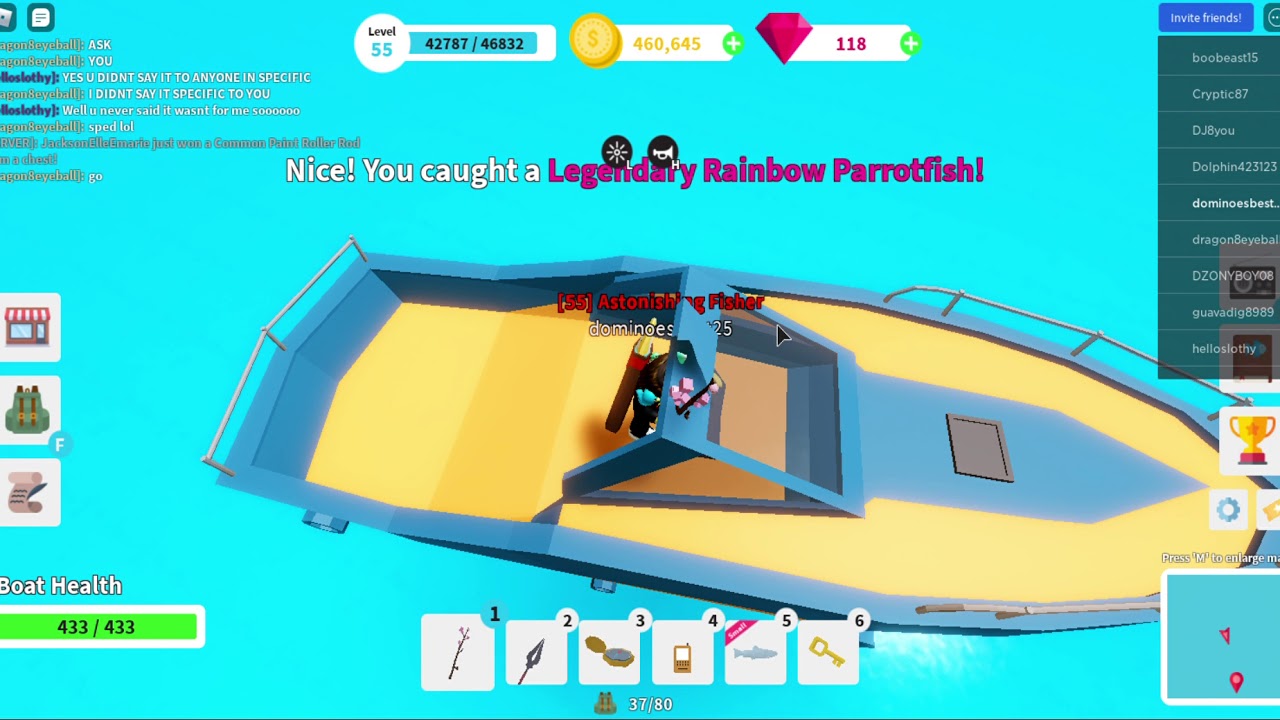Fishing Simulator Roblox I just can't belive I find the best spot for
