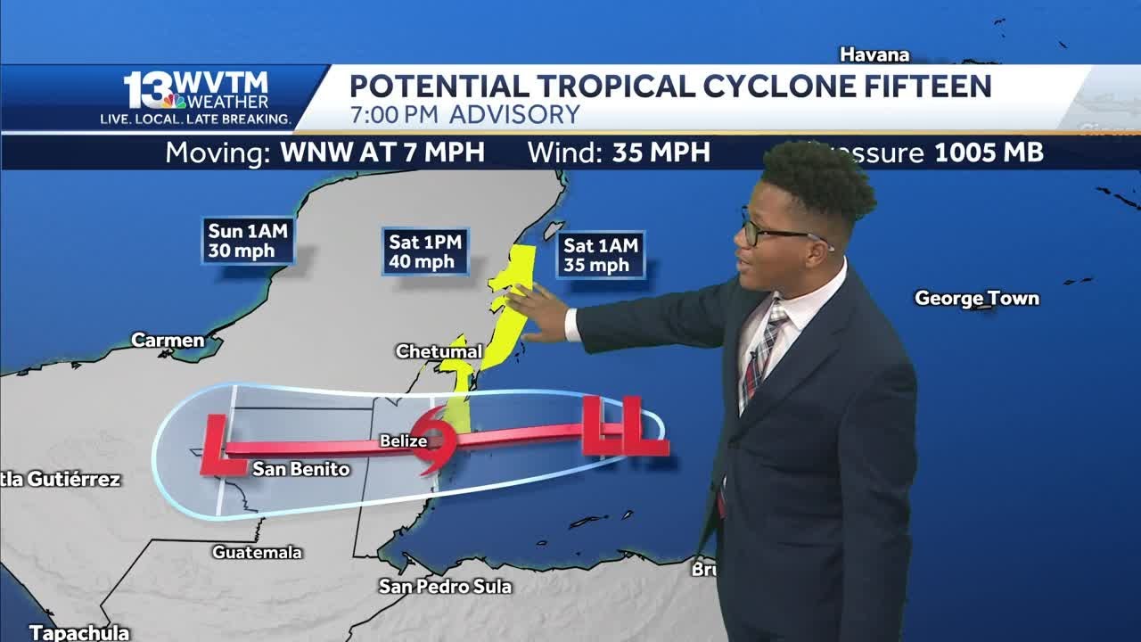 Tropical Storm Nadine will likely form before making landfall in Belize ...