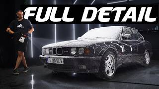 Deep Interior Cleaning on This BMW E34 - CAR DETAILING