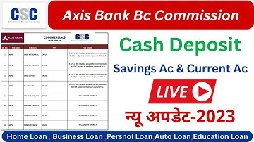 Axis Bank Csp Commission Chart 2023 | Axis Bank BC Commission Chart 2023 #axisbankbc