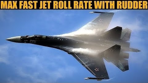 Fast Jets: Max Roll Rate (Aileron & Rudder) | DCS WORLD
