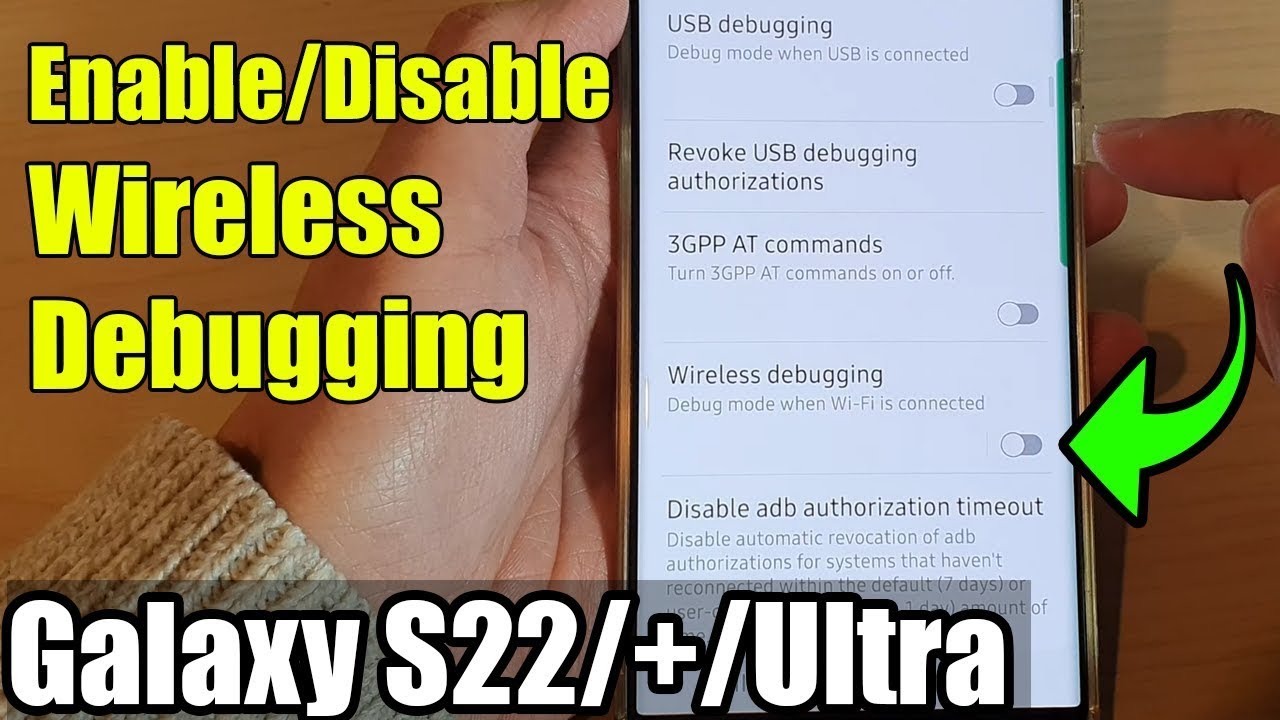 How To Enable Wireless Debugging On Samsung Ultra - YouTube