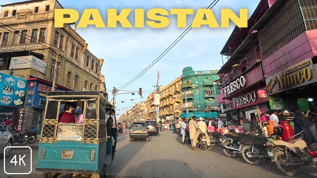 Exploring Karachi's Old Streets | Street View of Pakistan in 4K