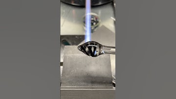 #lampwork #glassblowing #flameworking #handmade #glass #flame #marble #fire