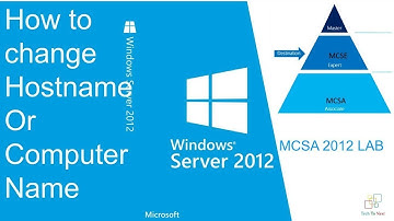 How to change host name in windows server 2012 r2 | Change computer name | How to Edit Host Name