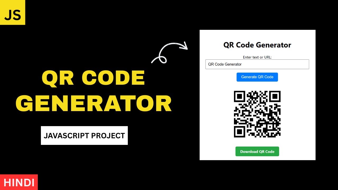 How To Make QR Code Generator Website Using HTML CSS And JavaScript ...